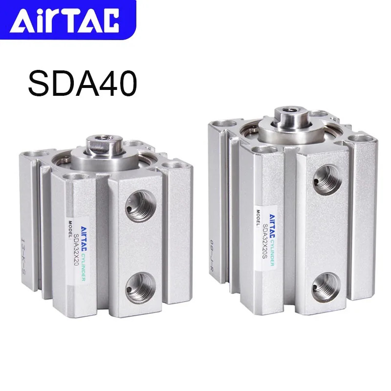 AIRTAC 공압 SDA40 컴팩트 실린더 스트로크 515 20 25 30 35 40 45 50 60 70 75 80 90 100mm
