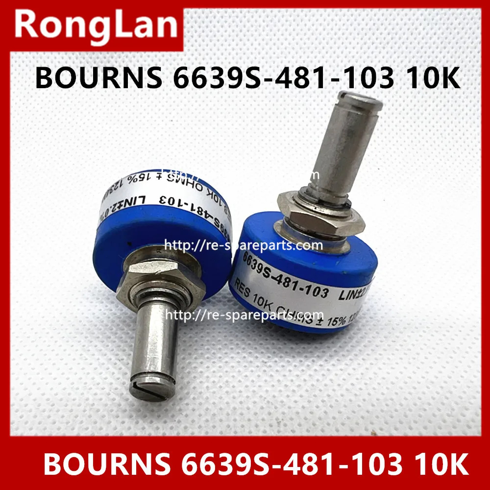 US BOUNS 전도성 플라스틱 전위차계 포장 6639S-481-103 10K/루프