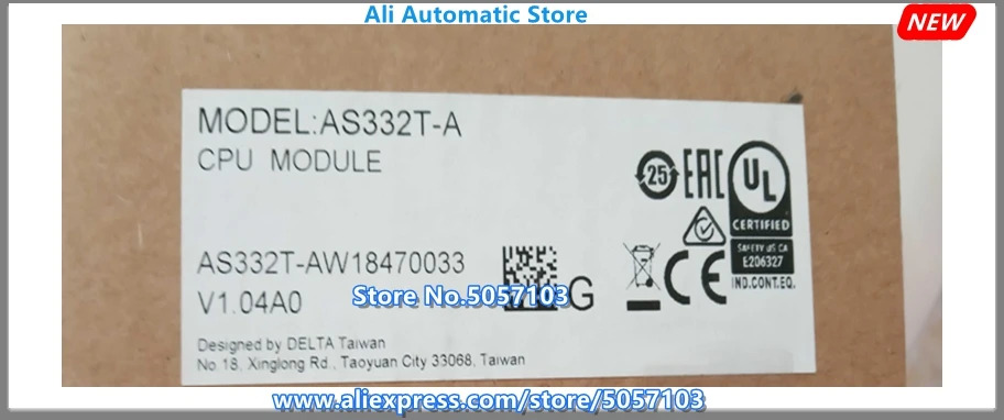 AS332T-A 16DI 16DO NPN 6 그룹 200KAB 위상 입력 축 출력 128K 스텝 용량 내장 이더넷 포트