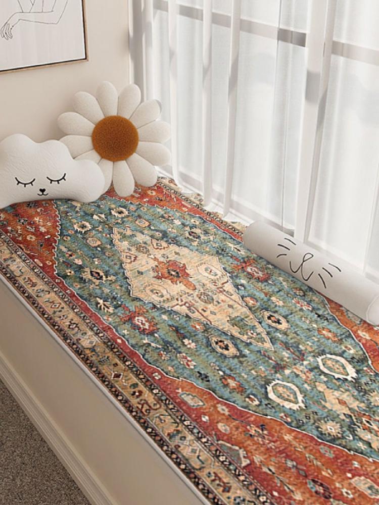 보헤미안 러그 복고풍 패턴 매트 에스닉 카페트 엔틱 A 30x120cm - 상세 이미지 4