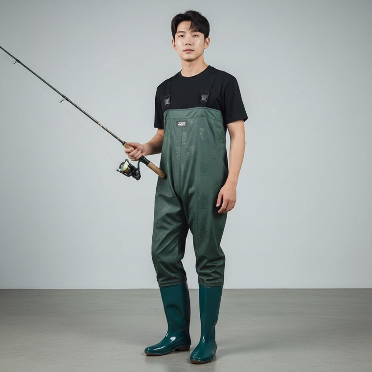 지니몰 방수 낚시 바지 허리형 장화 미끄럼 방지 해루질 팬츠 - 상품 이미지