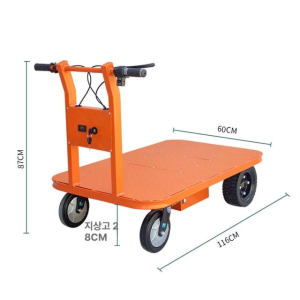 강력한 전동 운반차 컨베이어 핸드트럭 계단운반기 4륜 운반카트 끌차 90cmx115cm 48V 20ah 60cmx115cm 48V 12ah 이미지 7