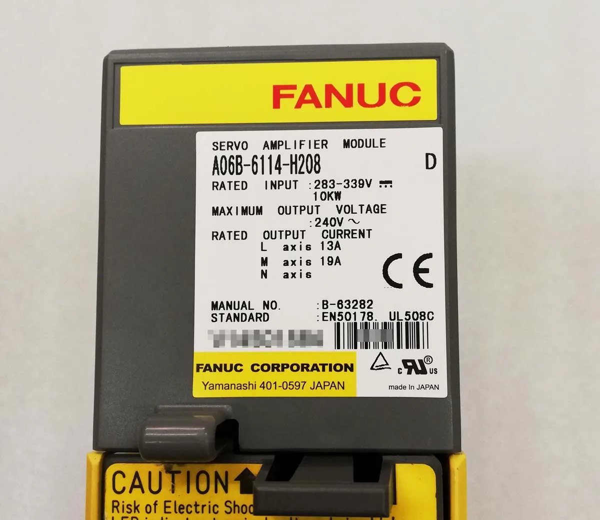 A06B-6114-H208 CNC 기계Fanuc 서보 드라이브 증폭기 모듈