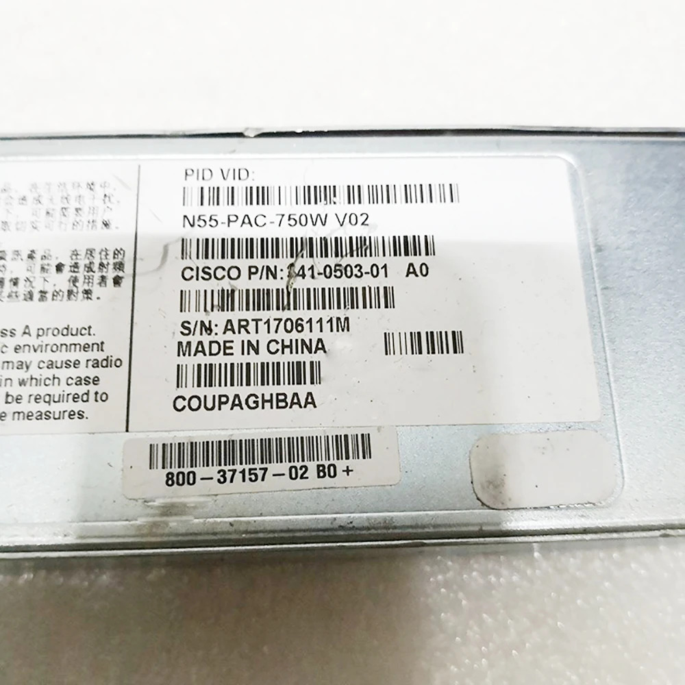 CISCO 전원공급장치N55-PAC-750W 341-0503-01 A0 750W 완전히 리퍼