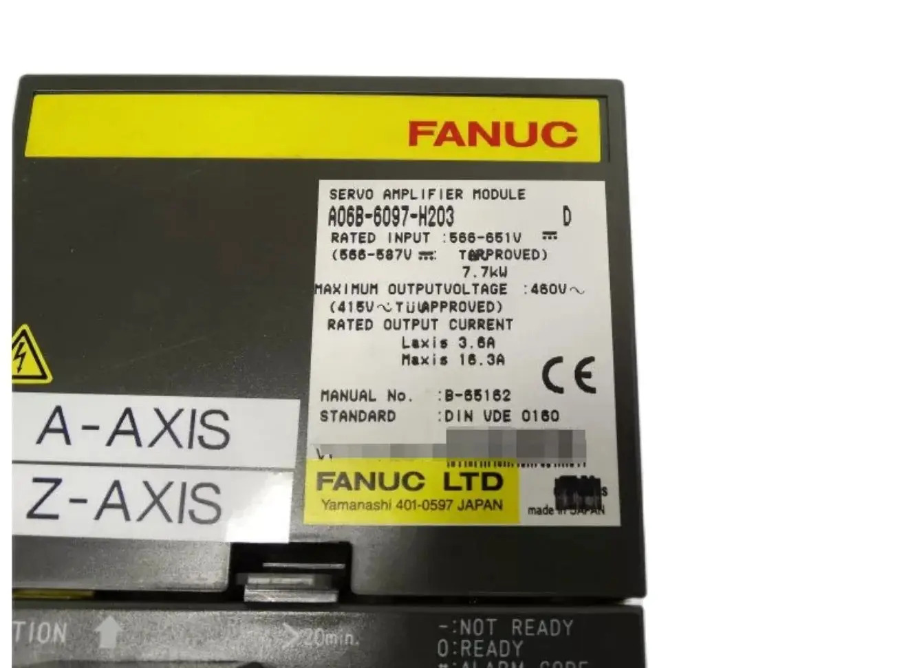 A06B-6097-H203 Fanuc 서보 드라이브 모듈 리퍼 OK A06B 6097 H203