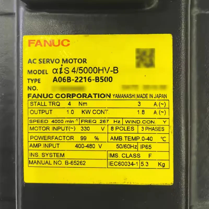 A06B-2216-B500 Fanuc 서보모터 리퍼 완료 Ok A06B 2216 B500