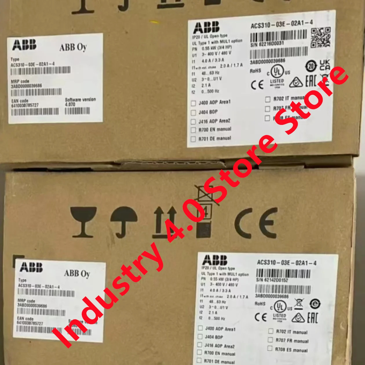 ACS150-03E-08A8-4 ACS310-03E-01A3-4 ACS310-03E-02A1-4 오리지널 신