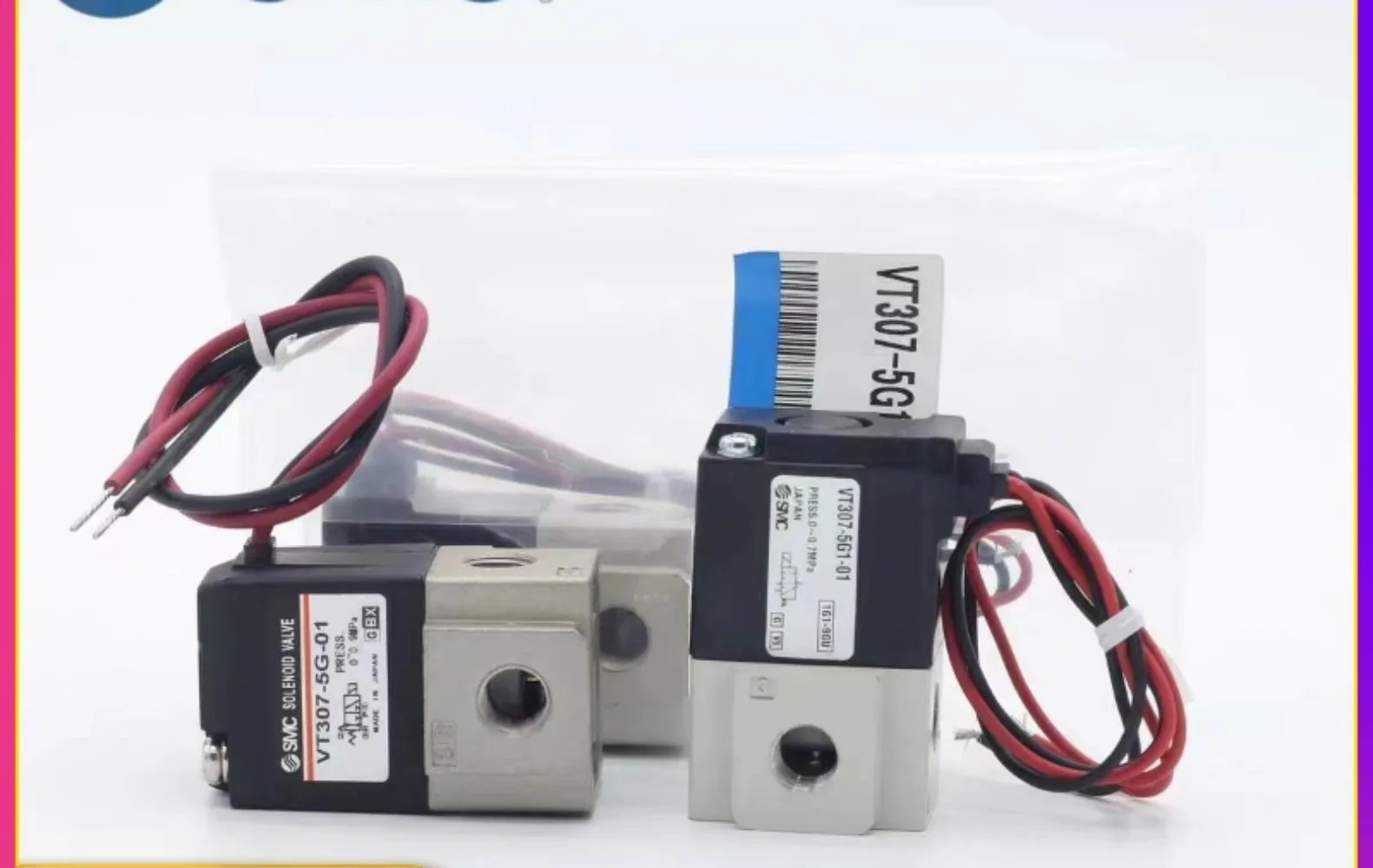 SMC 진공 제어 솔레노이드 밸브 VT307E-5GS-F VT307YK-5G VT307V-5G-01-02-F