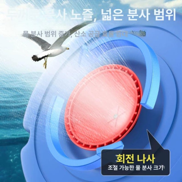 최강 스프링클러 자동 농업용 회전 펌프 산소 미니스프링클러 대형 스프링쿨러 전자동 1800W-16m선 550W-10m선 2인치 - 상품 이미지