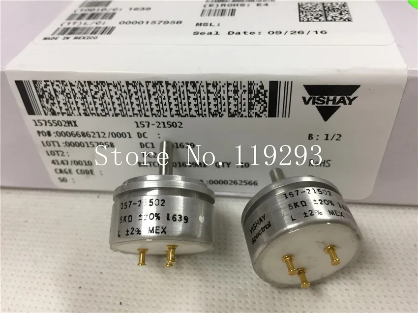 멕시코 VISHAY 157-21502 5K 20% 정밀 전위차계 1W 3.17mm-