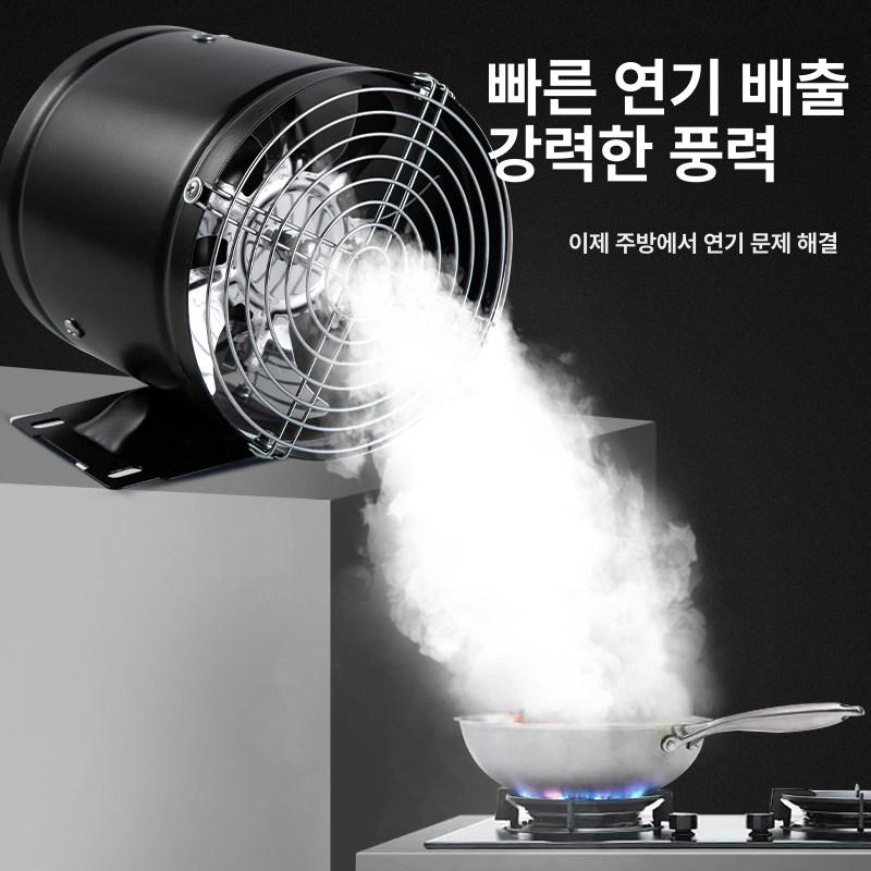 이동식 후드 휴대용 환기팬 미니환풍기 제연기 연기흡입 16-17cm 6인치 - 상세 이미지 3