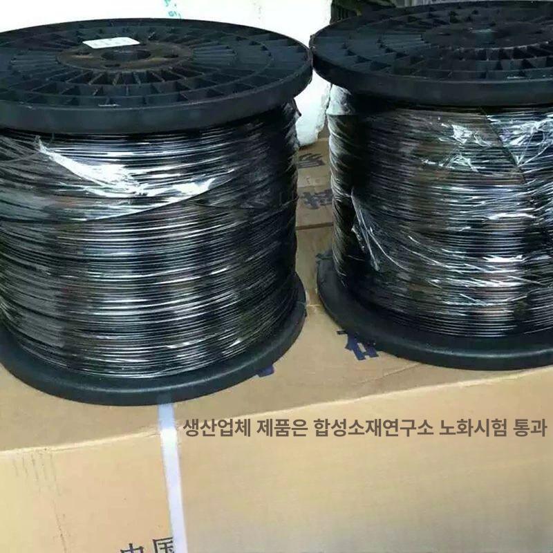 플라스틱 코팅 와이어 로프 철심 고강도 철사 농자재 강철 코팅와이어 온실 과수원 철선 - 상세 이미지 3