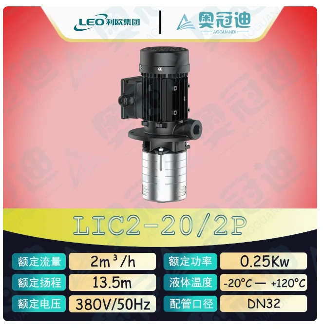 LEO LIC 스테인레스 스틸 침수 잠수정 펌프 3상 380V LIC2-20/2P LIC2-30/3P LIC2-40/4P 2-50/5P LIC4-20/2P 4-30/3P