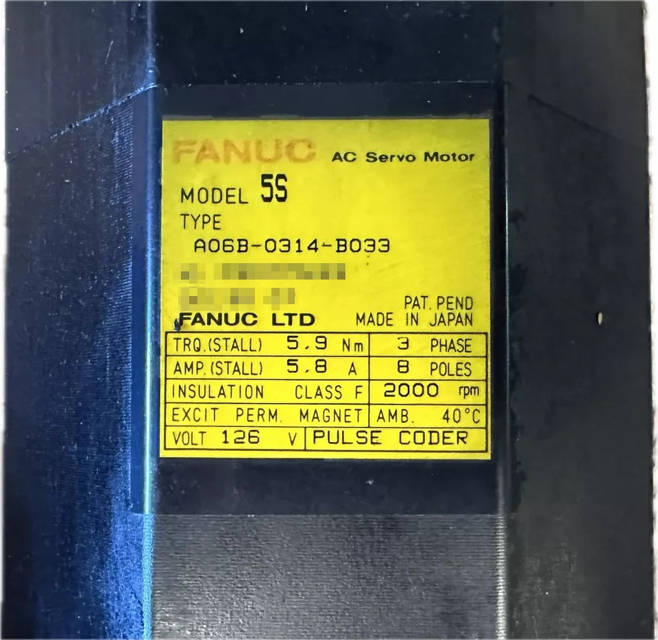 A06B-0314-B033 Fanuc 서보모터 리퍼 완료 Ok A06B 0314 B033