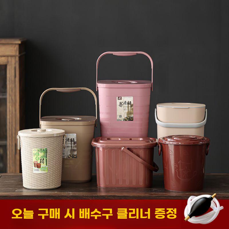 폐수통 소형 가정용 양동이 차량용 수거통 음식물 - 상세 이미지 2