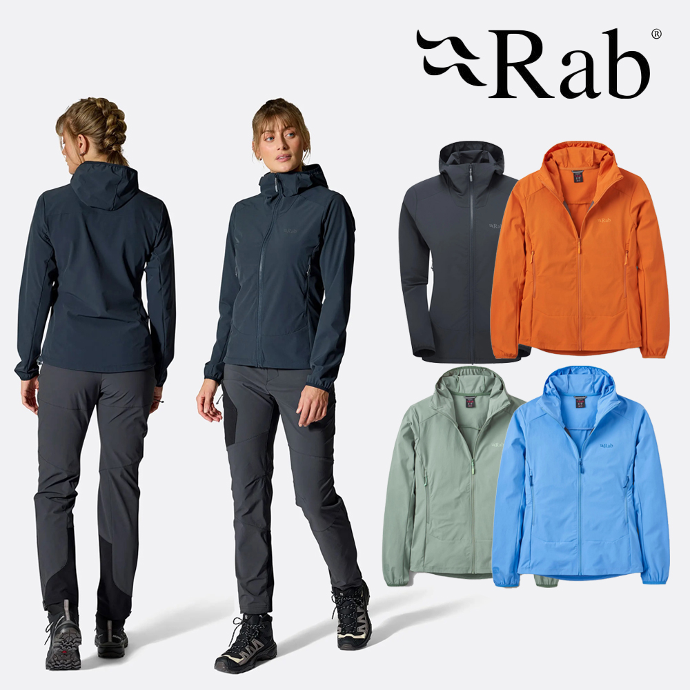 RAB 랩 보리얼리스 후디 여성용 QWS-77 정식수입 등산 방풍 바람막이 생활방수 - 상품 이미지