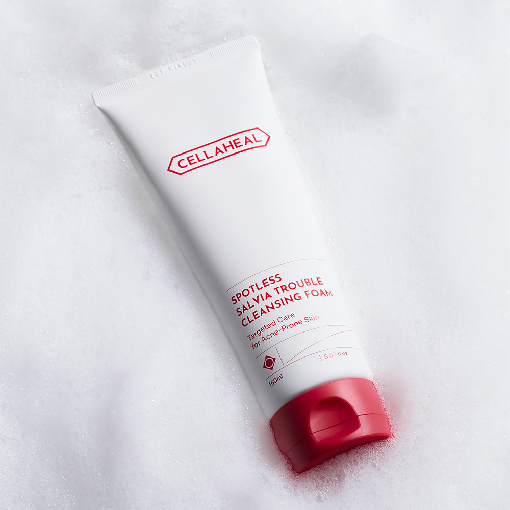셀라힐 스팟리스 살비아 트러블 케어 클렌징폼 150ml 1개 약산성 민감성 피부 저자극 - 상세 이미지 3
