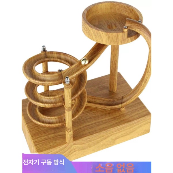 프리미엄 진자운동 무한동력 키네틱아트 모빌 구슬 목재무늬 슬라이드 정음형 목재무늬 슬라이드 정음형 - 상품 이미지