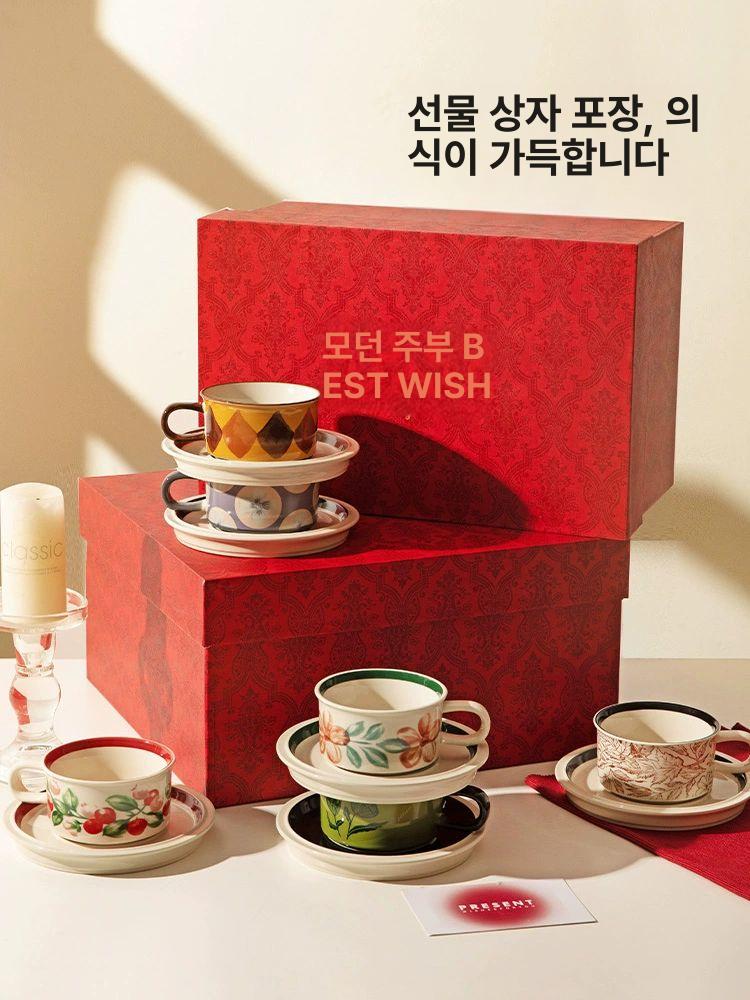 아라비아핀란드 루이자 세트 커피잔 찻잔 복고풍 소서 티컵 스타일 컵앤소서 선물 - 상세 이미지 5
