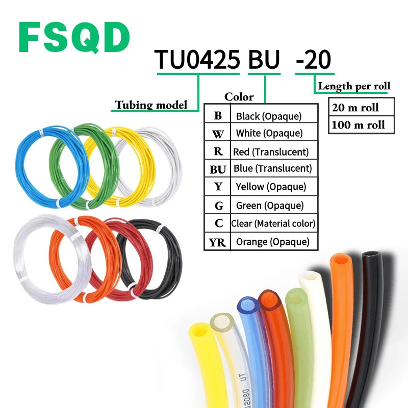 호스 TU1610B TU1610C TU1610BU TU1612BU TU1612W TU1612B TU1612C TL0403 T1209B T0425R T0425G T0425W-20-