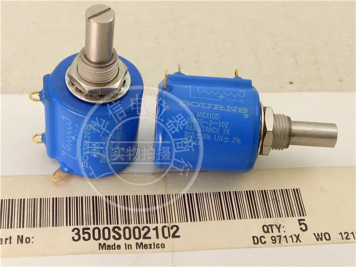 BOURNS 멀티턴 전위차계 3500S-2-102L 103L 201L 202L 203L 204L 500R 501L 502L 503L