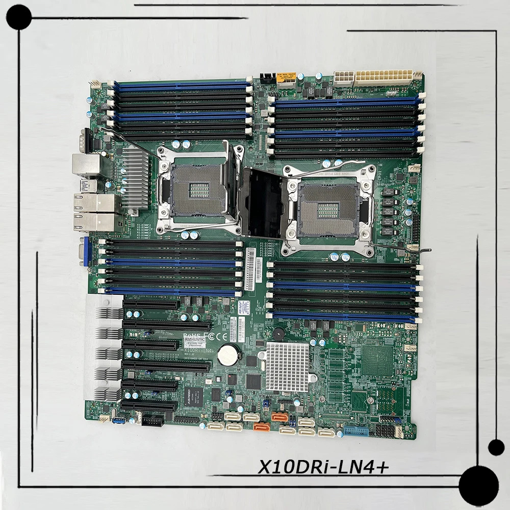 Supermicro 양방향 서버 EE- 마더보드X10DRi-LN4 LGA 2011 C612 E5-2600 v3/v4 군 DDR4 리퍼