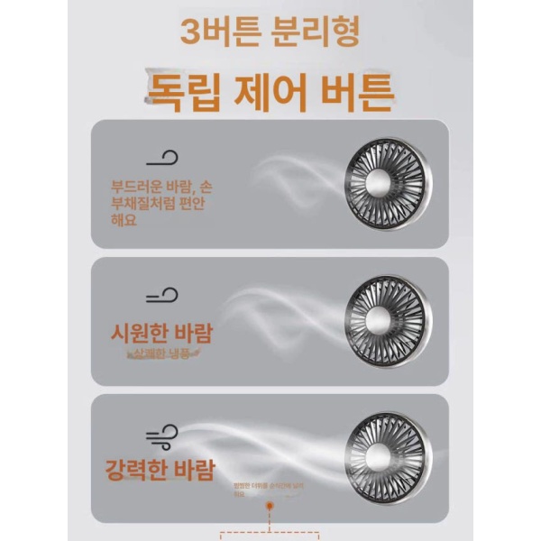 강력 차량용 듀얼 헤드 선풍기 무선 12V 24V 자동차 팬 차량용선풍기 단일헤드 A 단일헤드 A - 상세 이미지 5