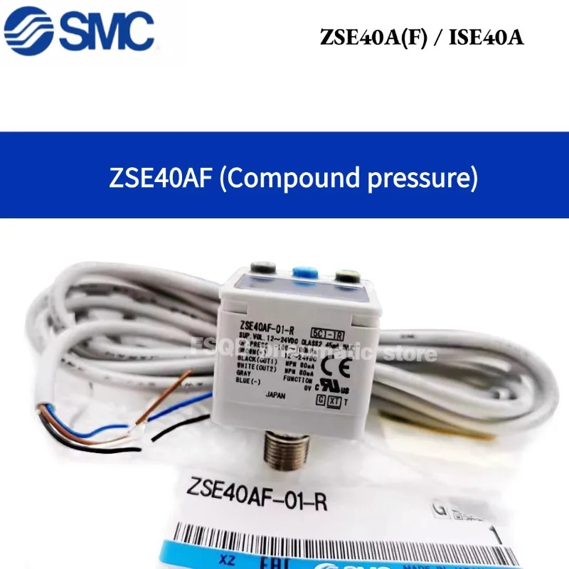 ISE40A ZSE40A-01-C4-W1-T-A-X-Y-R-E-M-X501 2색 디스플레이 고정밀 디지털 압력 스위치 ZSE40A F / 도구