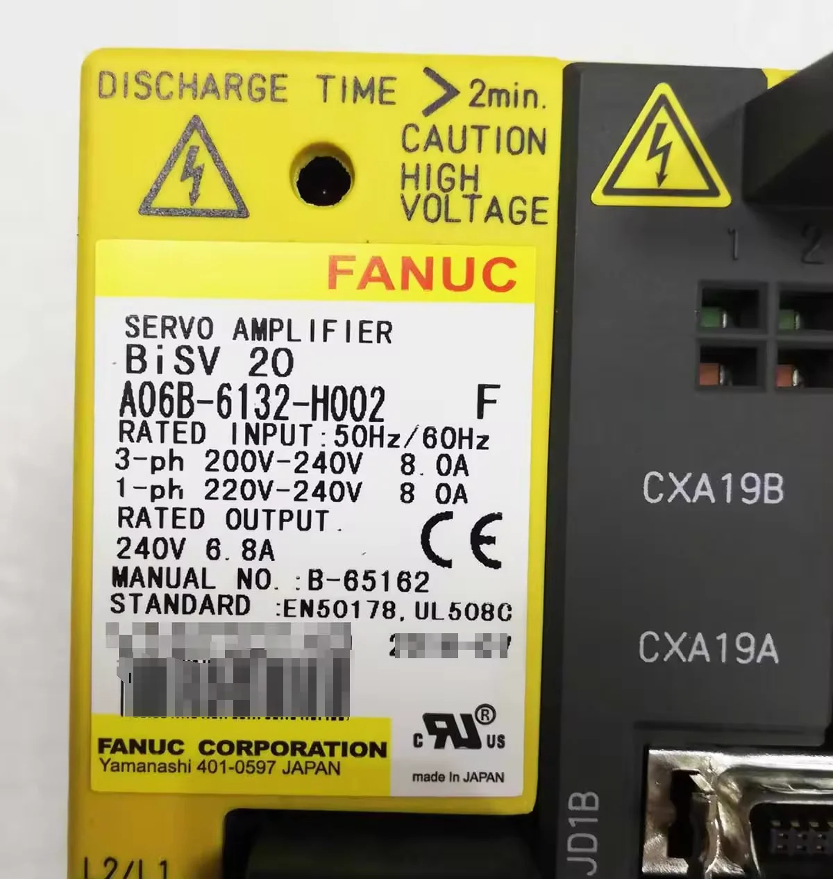 A06B-6132-H002 Fanuc 서보 드라이브 모듈 리퍼 OK A06B 6132 H002
