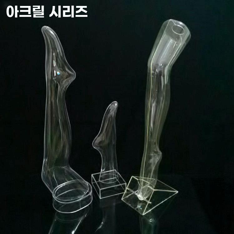 투명 PVC 여성 다리 양말 진열용 발모형 디스플레이 - 상세 이미지 5