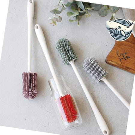 병세척 다용도 실리콘 세척솔 병물 세척 전용