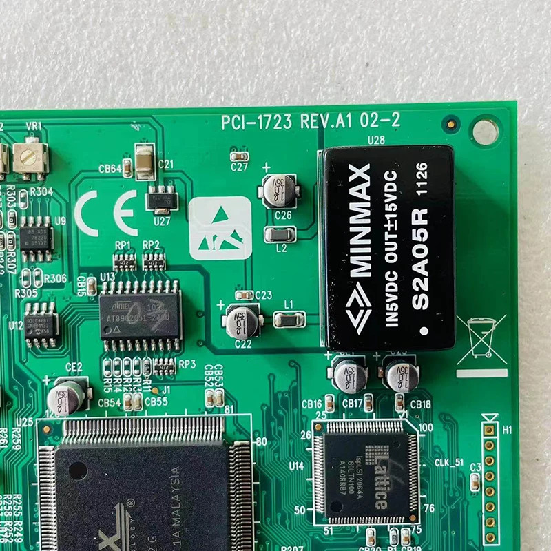 PCI-1723 REV. Advantech카드비절연 아날로그 출력 카드 16 비트 8 웨이 A1 02-2