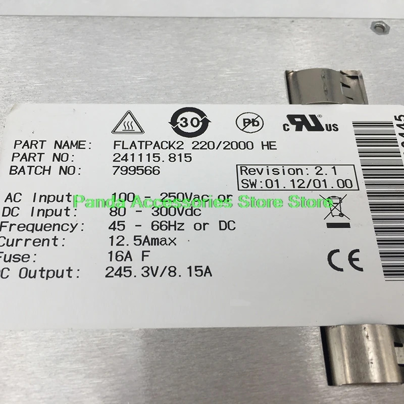 FLATPACK2 220/2000 HE 245.3V 8.15A 241115.815 ELTEK 전원공급장치원본 전 리퍼
