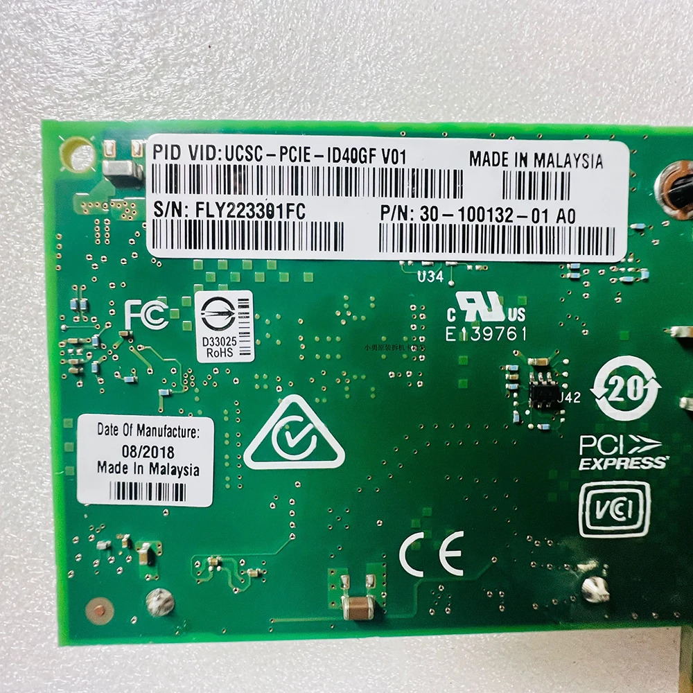 Cisco UCSC-PCI-ID40GFintel호환 XL710-QDA2 듀얼 포트 40 기가비트 광섬유 NIC용