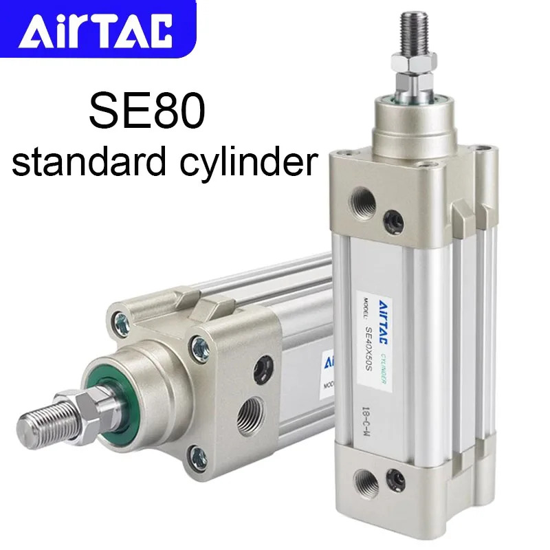 AIRTAC SE80 공압 표준 에어 실린더 25 50 75 100 125 150 175 200 250 300 350 400 450 500 600 700 800 900 1000