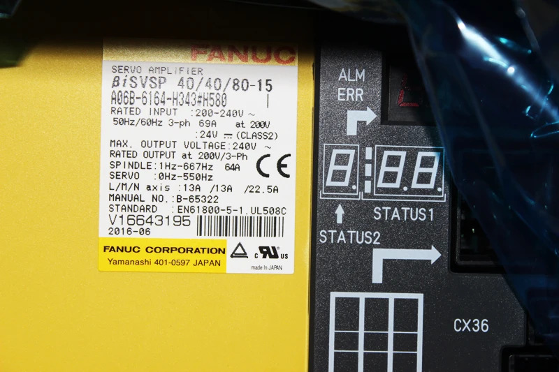 A06B-6164-H343 CNC 기계H580 Fanuc Ac 서보 드라이브 증폭기 모듈