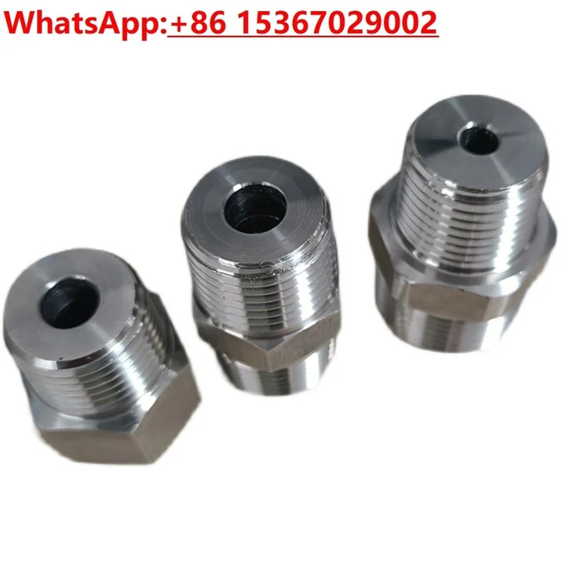10PCS 스테인레스 스틸 304 어댑터 316 압력 게이지 커넥터 내부 외부 와이어 커넥터/가변 직경