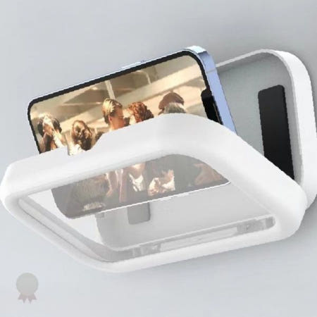 욕실 벽면 부착 스마트폰 거치 방수 케이스 샤워 중 영상 시청 음악 감상 터치