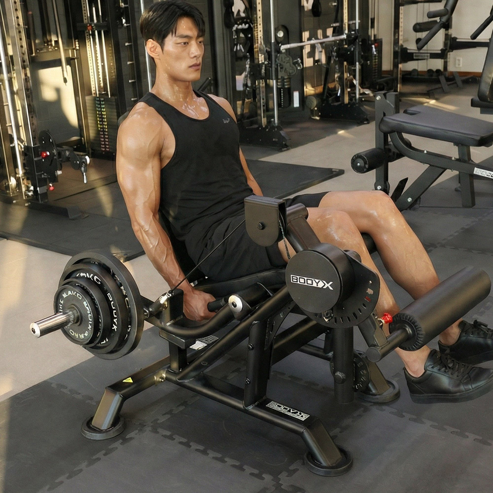 바디엑스 신투 듀얼 레그컬 레그익스텐션 머신 원판형 DL6.3 [원판32.5KG 패키지] 이미지 6