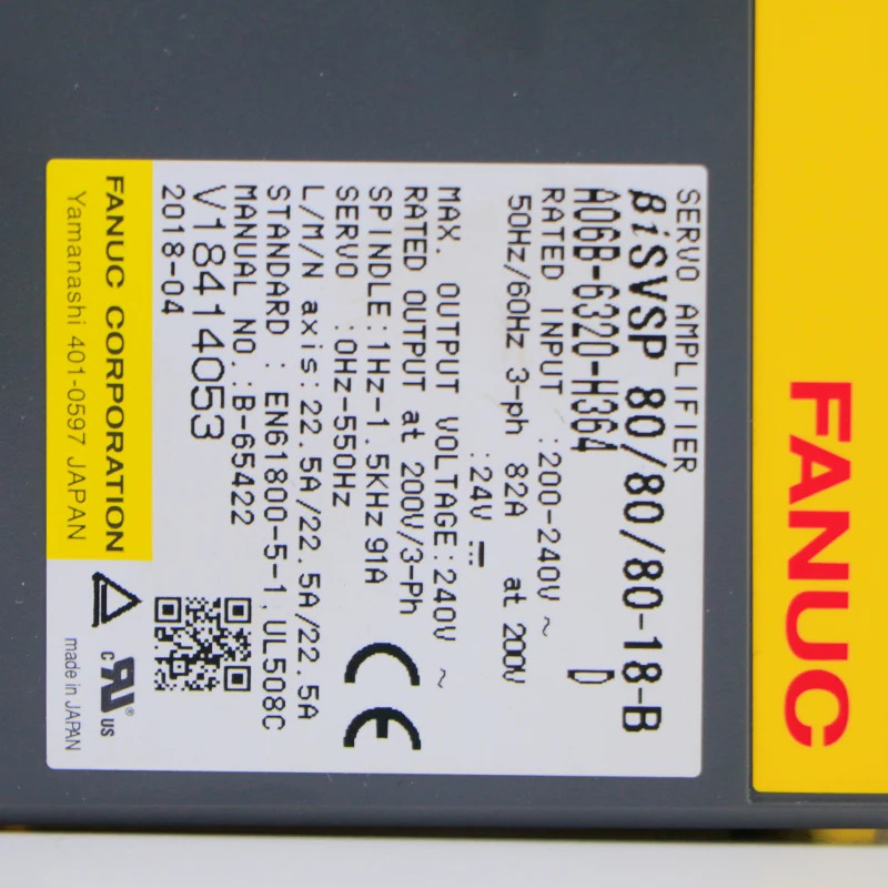 A06B-6320-H364 CNC 시스템 기계FANUC 서보 증폭기 드라이버 리퍼 완료