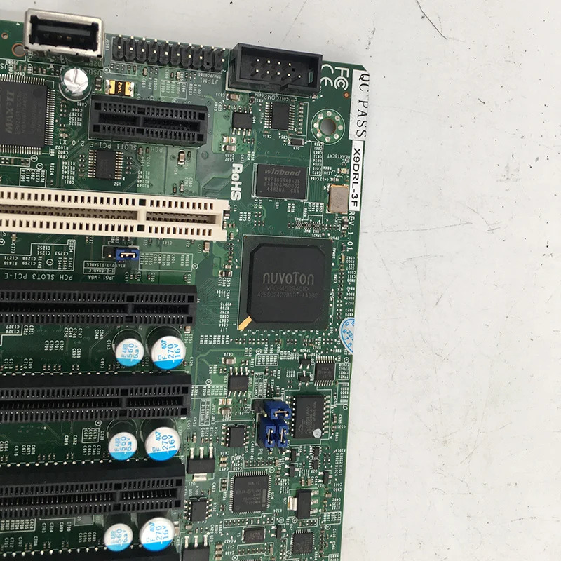 Supermicro 양방향 서버 마더보드 LGA 2011 intel호환 C606 DDR3 Xeon E5-2600 v2 군 PCI-E 3.0X9DRL-3F