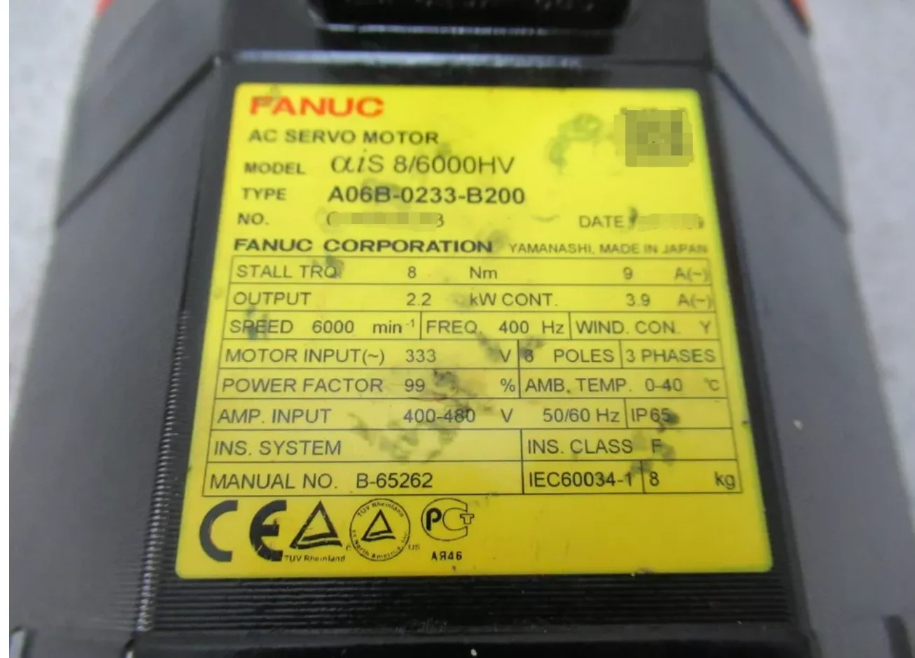 A06B-0233-B200 Fanuc 서보모터 리퍼 완료 Ok A06B 0233 B200