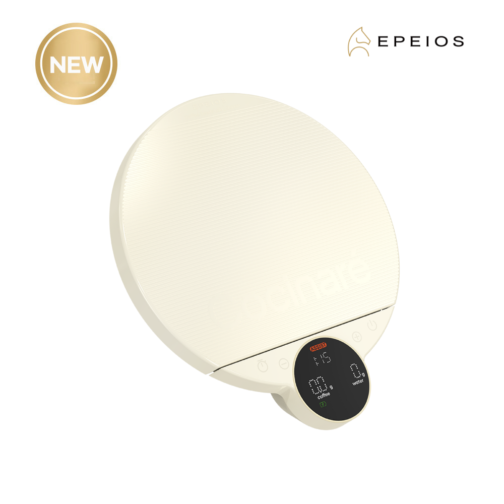 EPEIOS 에페이오스 스마트 커피저울 핸드드립 스케일 밸런스 Lite 1kg, 0.1g, 모란디 화이트 - 상품 이미지