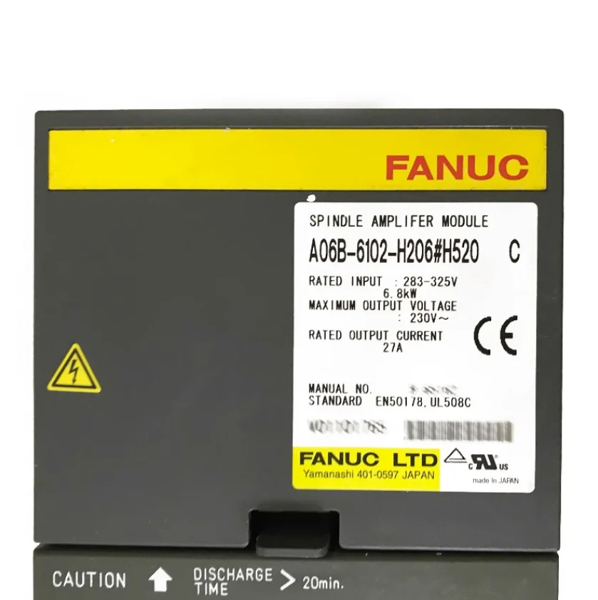 A06B-6102-H106 H520 CNC 기계Fanuc 서보 드라이브 증폭기 모듈 리퍼 완료