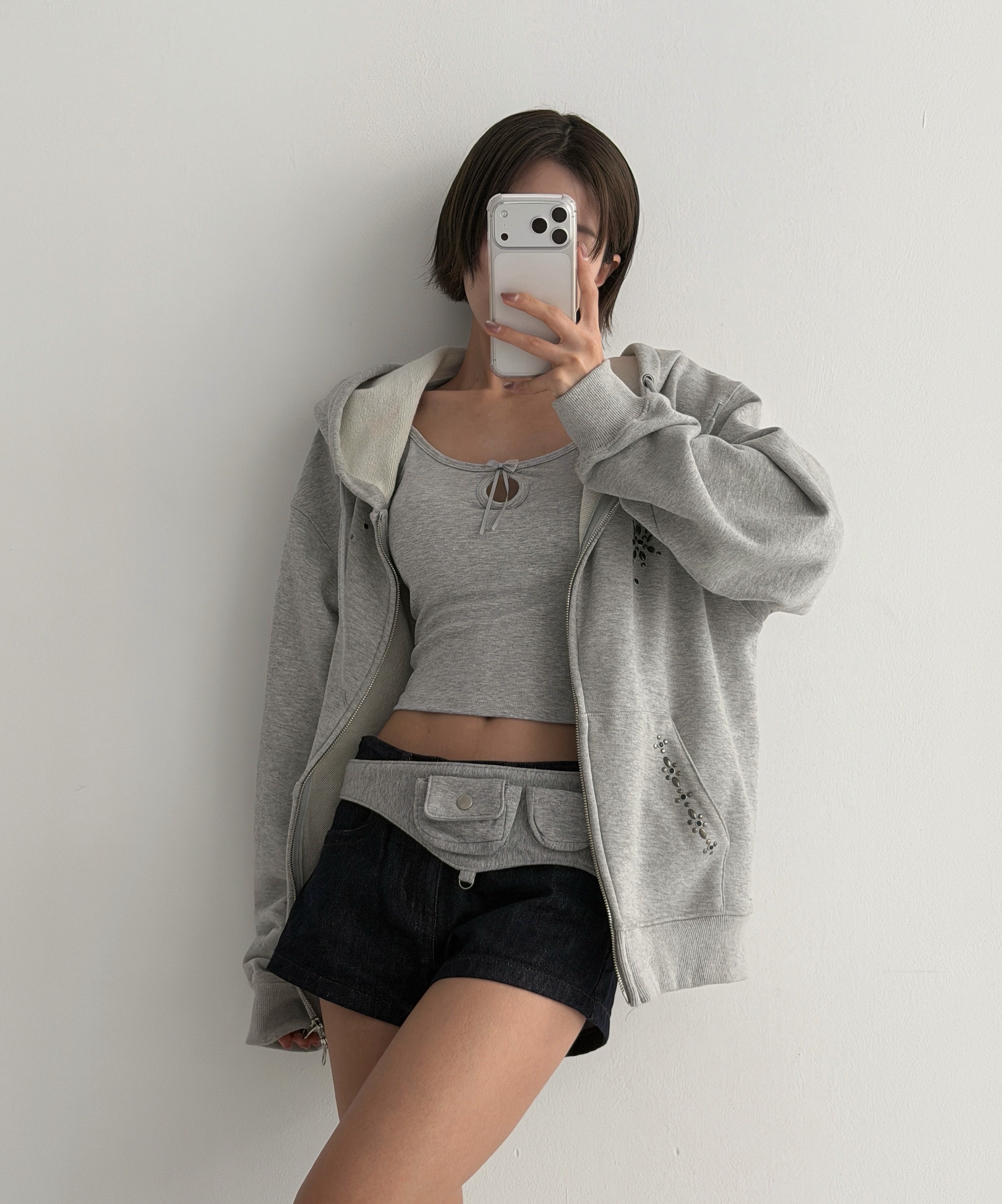 루파 여성 브라 캡 나시 런닝 노와이어 브라탑 캡내장 일체형 민소매 크롭 캐미솔 - 상세 이미지 5