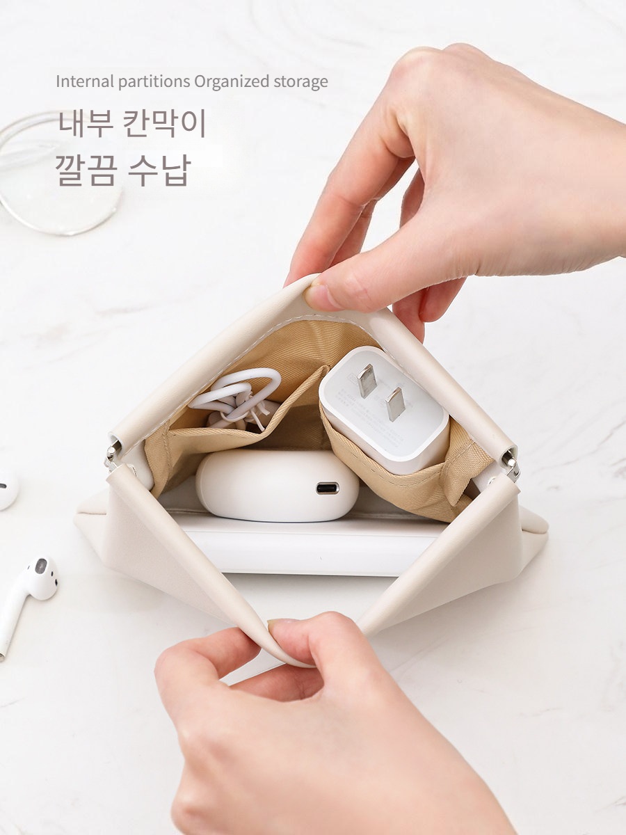 화장품 멀티파우치 다용도 립스틱 미니 충전기 핸드폰 파우치 - 상세 이미지 2