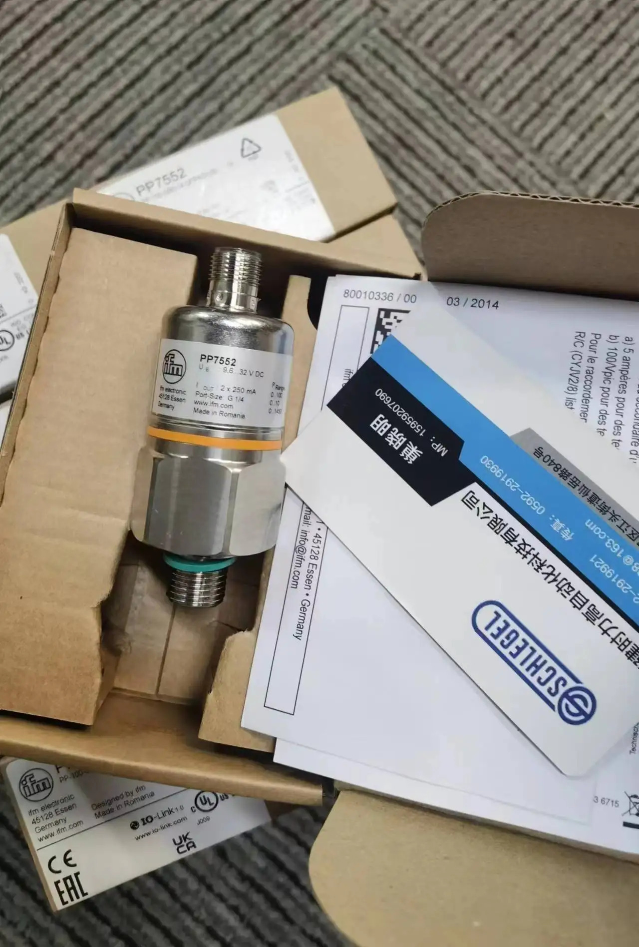 NewIFM PA3026 PN2596 압력 트랜스미터