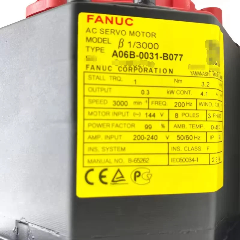 A06B-0031-B077 Fanuc 서보모터 Ok A06B 0031 B077 리퍼 완료