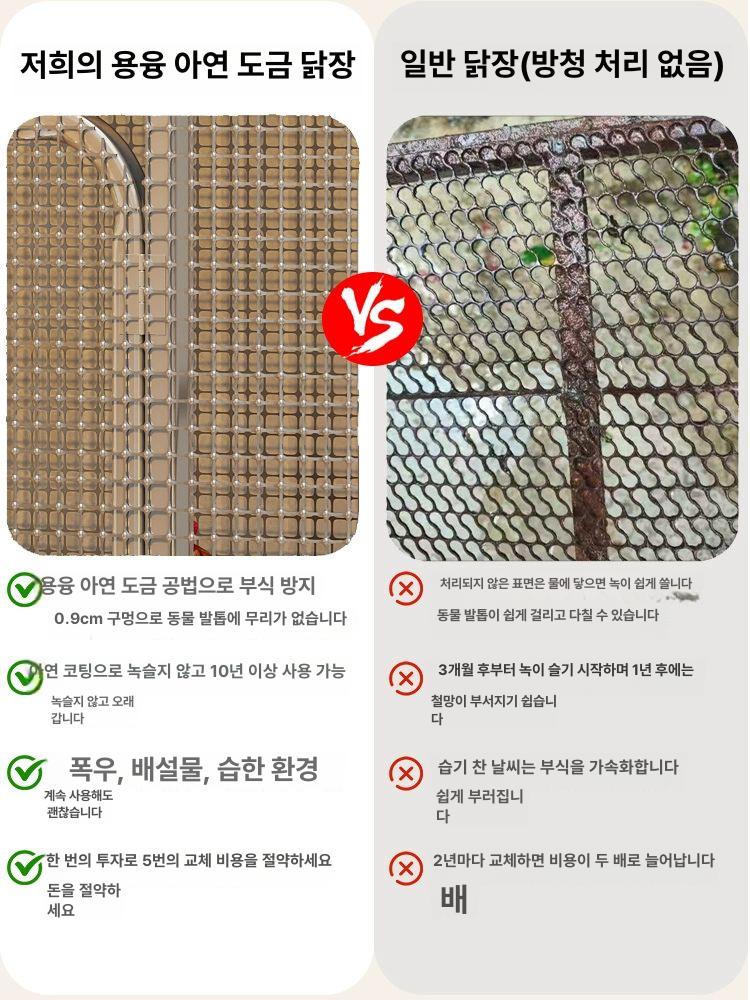 터널형 닭장 마당용 이동식 케이지 오리 새둥지 알집 방수 100 100x102cm 8 13마리 - 상세 이미지 5