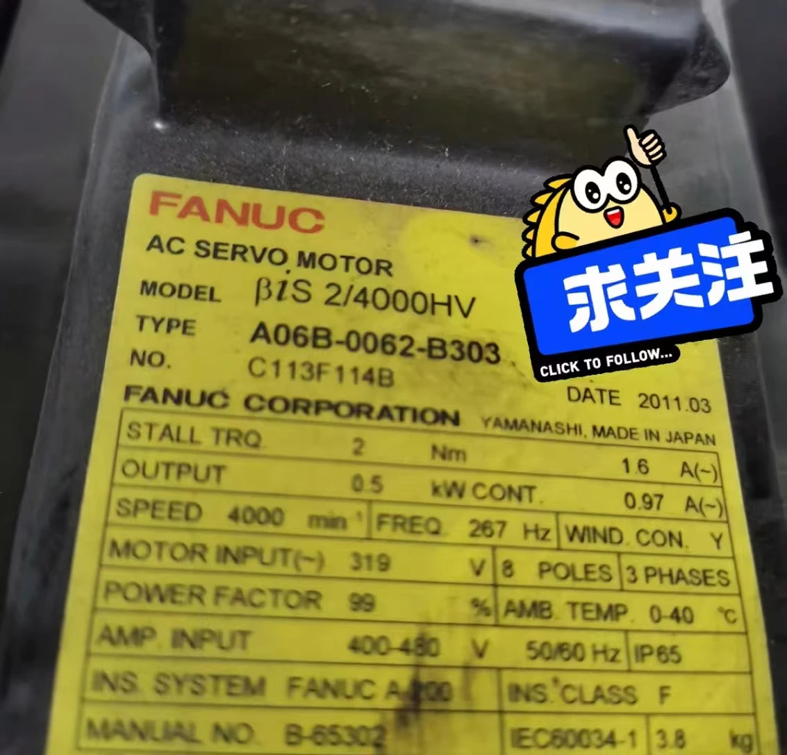 A06B-0062-B303 리퍼 서보모터 OK